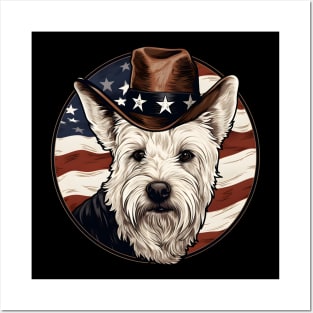 West Highland White Terrier 4th of July Posters and Art